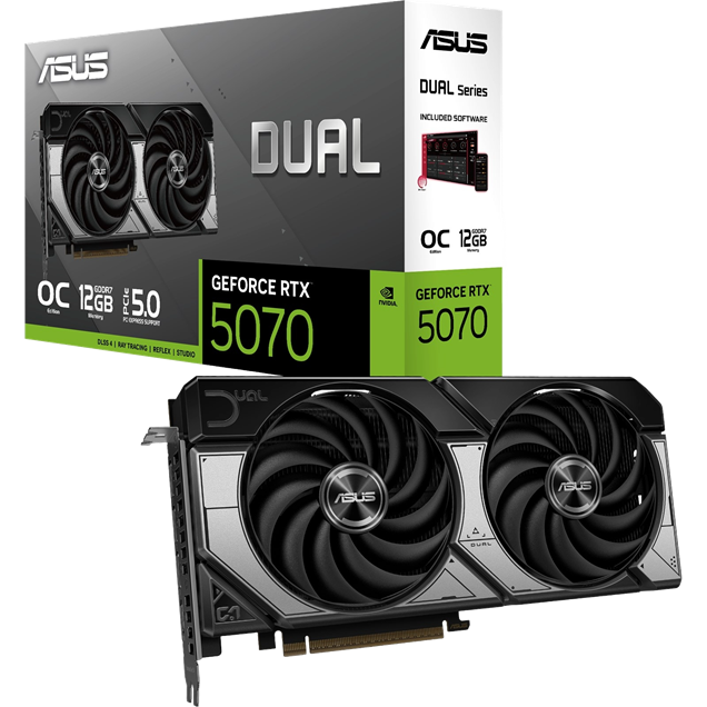 ASUS GeForce RTX 5070 Dual OC 12GB GDDR7 Graphics Card